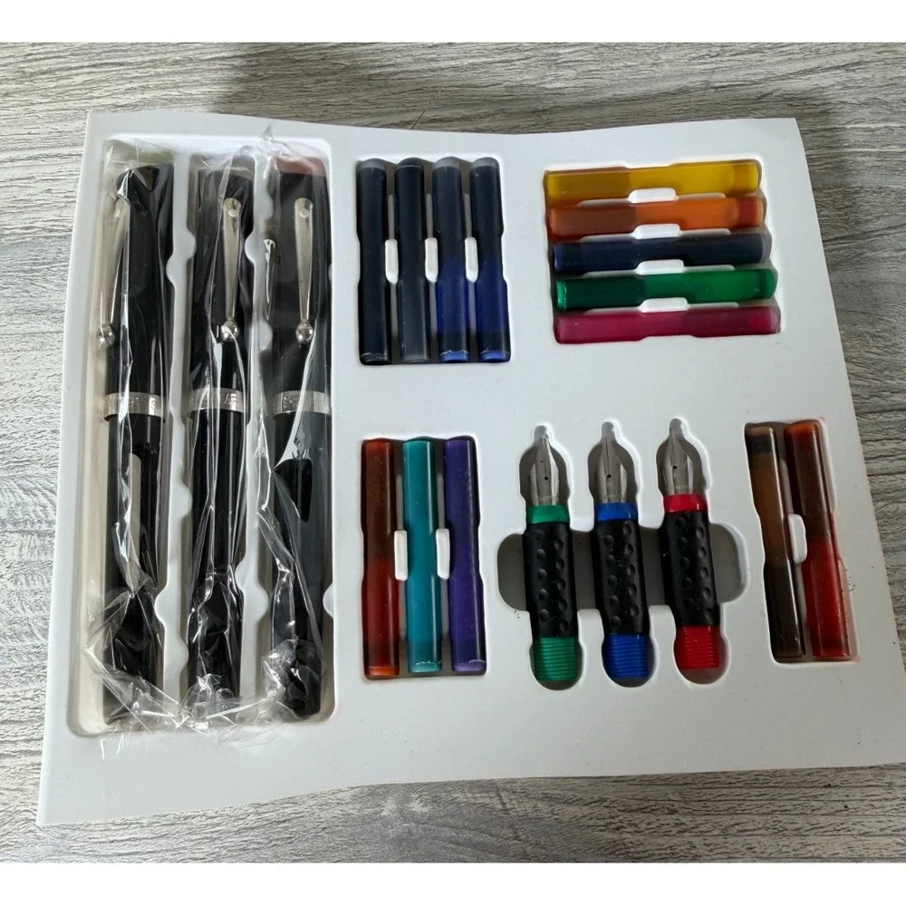 Sheaffer Calligraphy Kit Speedball Manuscript Sets Ink Nibs Pens Lot Artist New
